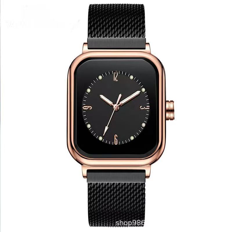 Simple mesh belt quartz women's watch fashion watch Sports Watch Quartz watch Men's Watch Trendy Night Light Watch Square watch Men's Watch