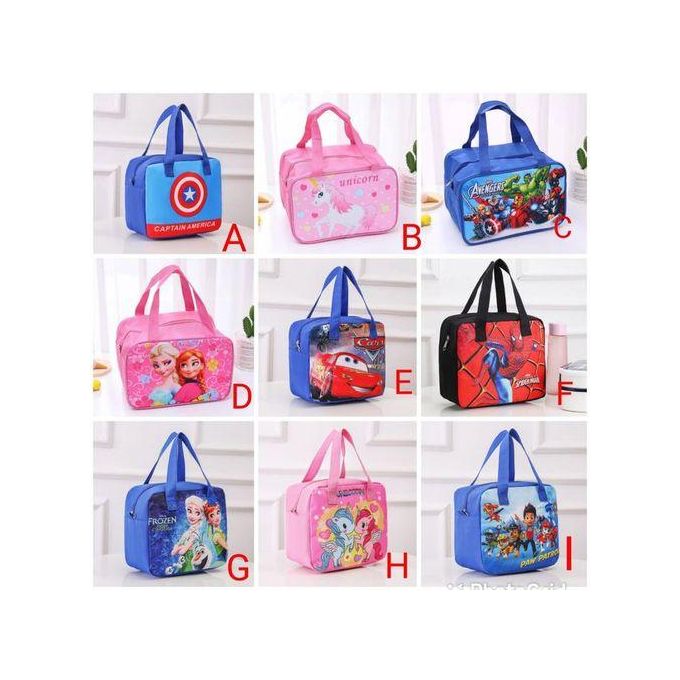 Kids Insulated Big Size Cartoon Lunch Bag