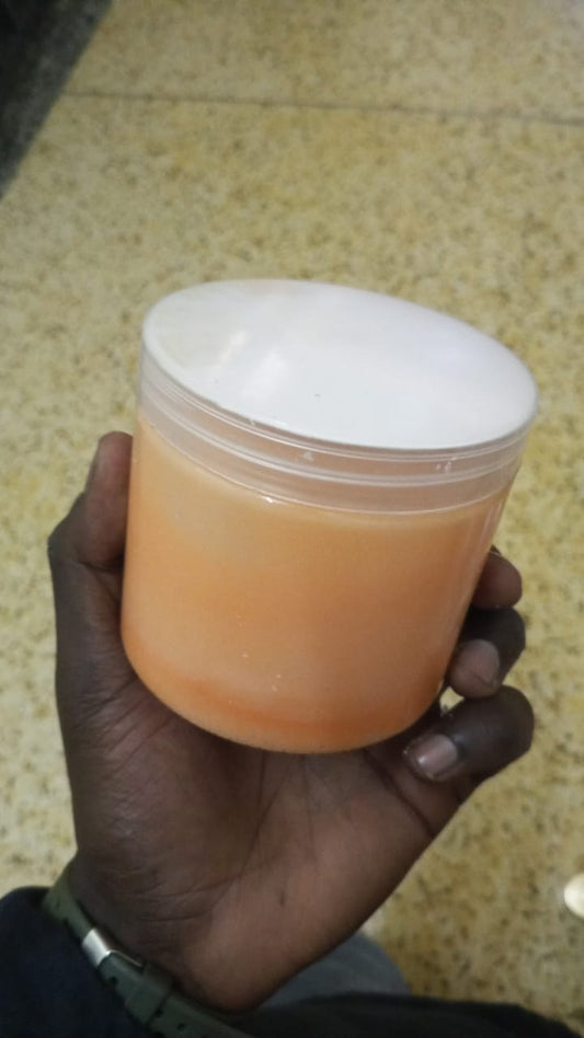 Turmeric Body Scrub Natural Exfoliating Brightening Skin Polish 250 g – Organic Sugar & Turmeric Salt Scrub for Dark Spots, Smooth Texture & Hydration Body Sccrub