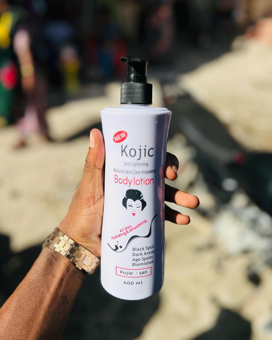 Kojie San Kojic Acid Lotion - Nourishing & Skin Brightening Body Lotion with Rosehip, Shea Butter & Vitamin E Body Lotion for Flawless Even Skin Tone - 500ml