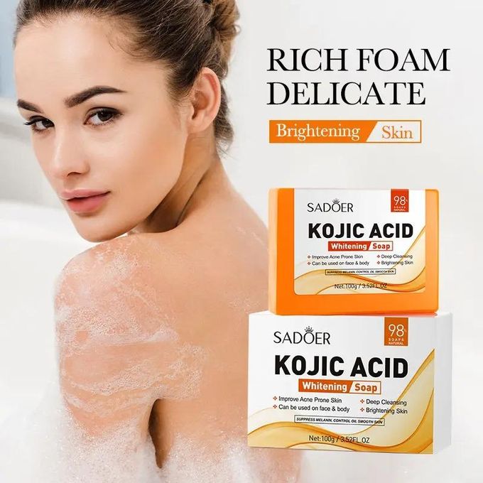Kojic Acid Anti Acne Soap Oil Control Brightening Bar Soap Anti Dark Spot Dedicated Skin Deep Cleaning Bathing Soap