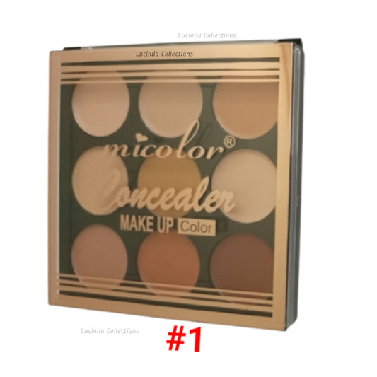 Micolor Concealer Make Up 9 Shade Color Palette