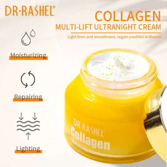 Dr. Rashel Collagen Multi-Lift Ultra Night Cream Skin Firming Lifting Anti-ageing Reduces Fine Lines and Wrinkles - DR RASHEL