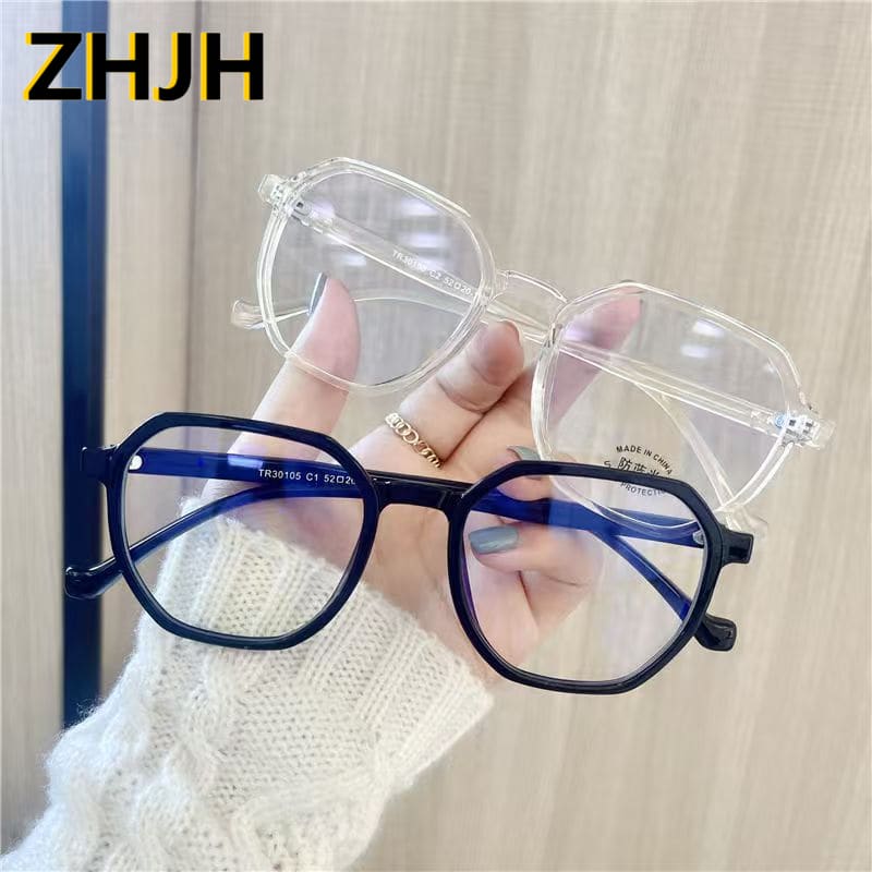 ZHJH Anti Blue Light Glasses Retro Computer Glasses Gaming Anti Blue Light Glasses Fashion Glasses