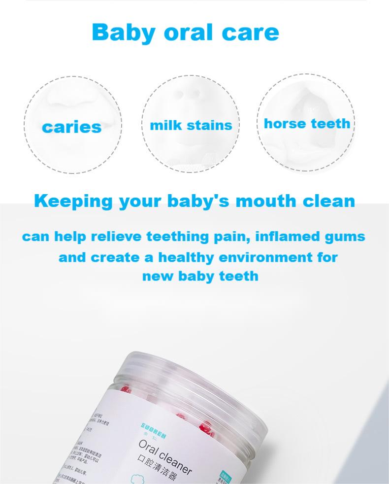 30pcs/box Baby Tongue Cleaner Disposable Gauze Toothbrush Paper Rod Infant Oral Cleaning Brush Stick Baby Oral Cleaner