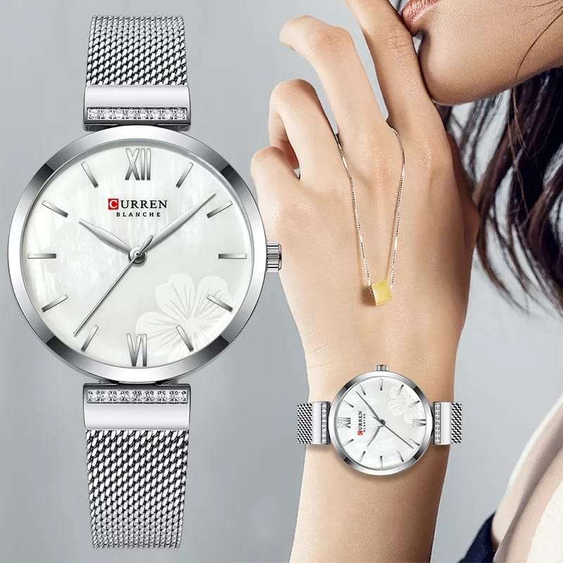 Ladies Quartz Silver Watch 01