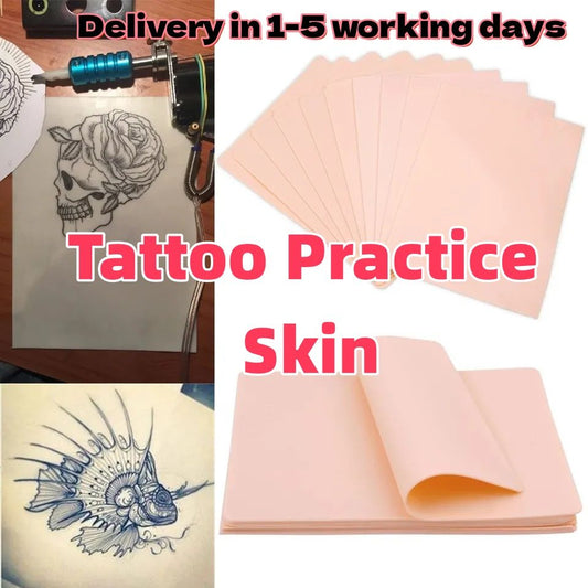Blank Tattoo Practice Skin, Pink Silicone Skin, Practice Skin