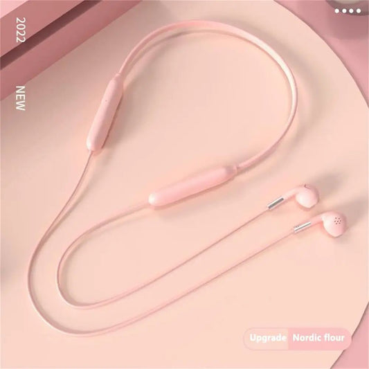 Wireless Headset Neck Hanging Stereo Earphones Noise Reduction Exercise Running Binaural Headphones 9D Sport Portable Headset