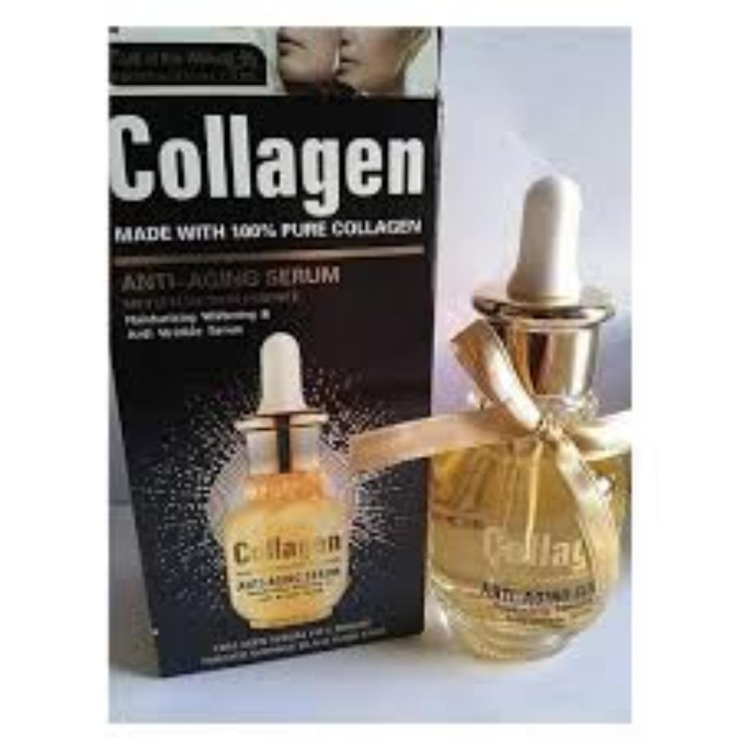 Original Fruit Of The Wokali 100% PURE COLLAGEN SKIN FIRMING ANTI-AGING SERUM Gold
