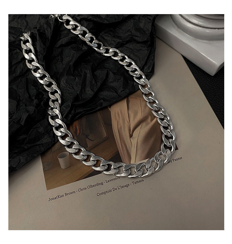 New Arrivals Non-embroidered steel NK chain men's Cuban necklace 304 titanium steel necklace women's hiphop European and American hip hop DIY jewelry accessories Valentine's Day Gifts