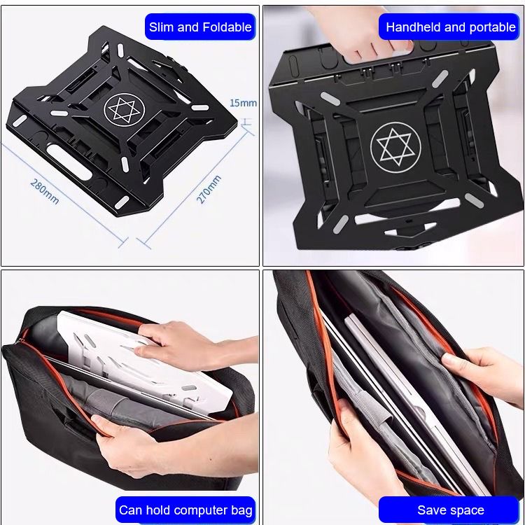 Computer stand laptop base eight level adjustment laptop stand height heat dissipation lifting bracket heat dissipation rotatable pad with turntable