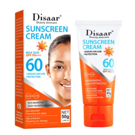 Disaar Suncream Cream Max Sun SPF 60 PA+++ UVA UVB Protection Nourishing & Moisturizing