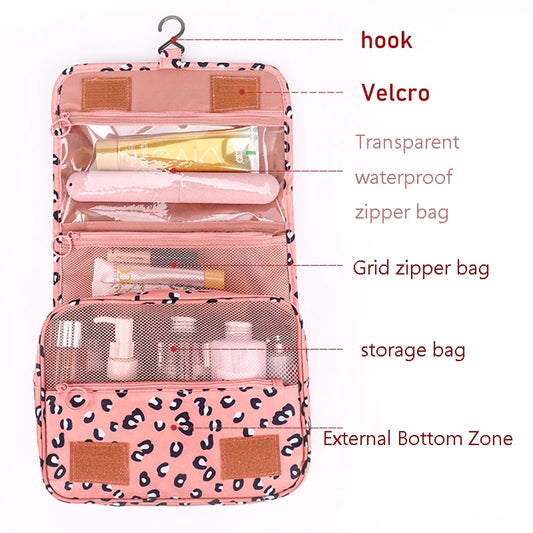New arrival High Quality Make Up Bag Hanging Travel Storage Bags Waterproof Travel Beauty Cosmetic Bag Personal Hygiene Bags Wash Organizer