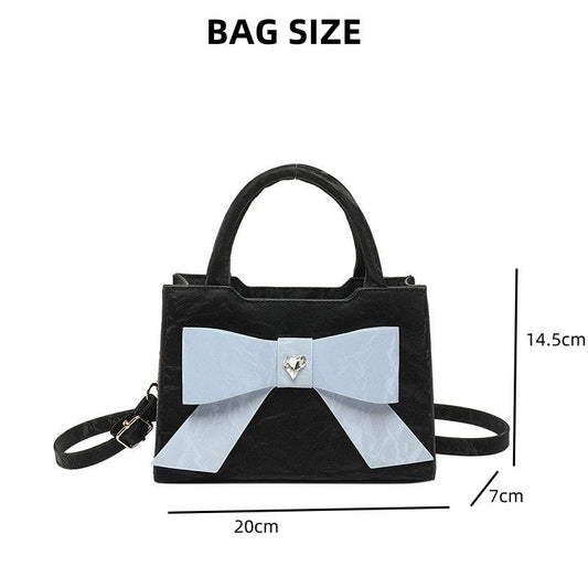 Mateamoda Ribbon Luxe Handbag Crossbody Bag