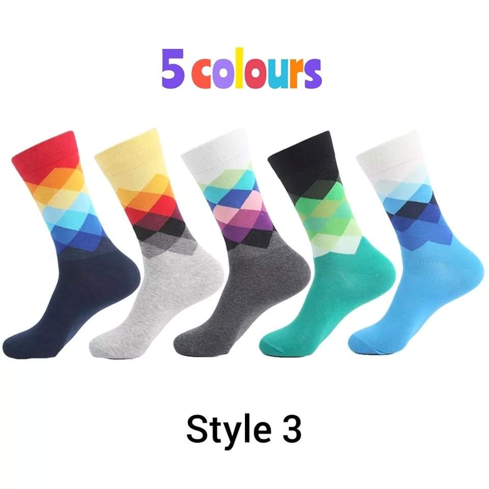 Men Socks Happy Colourful Socks 1