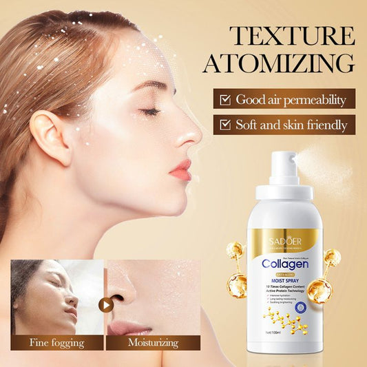 Collagen Moisturizing Spray, Anti-Wrinkle Hydrating Toner Spray Accurate Hydration Rapid Penetration Mist Spray Face