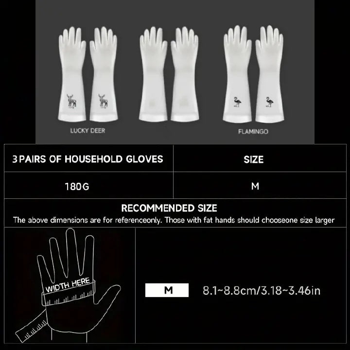 Premium Cleaning Gloves - Waterproof, enhanced grip, long-lasting, perfect for home cleaning kitchen dishwashing and laundry - a must-have cleaning accessory and Indispensable Cleaning Comp