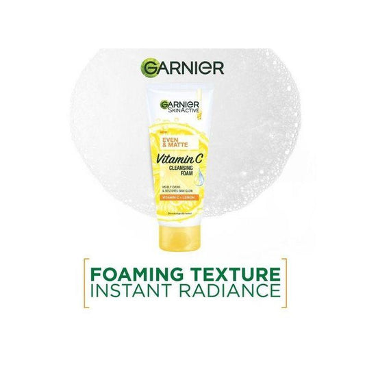 【Discounted】Garnier Even & Matte Gentle Cleansing Foam 50ml
