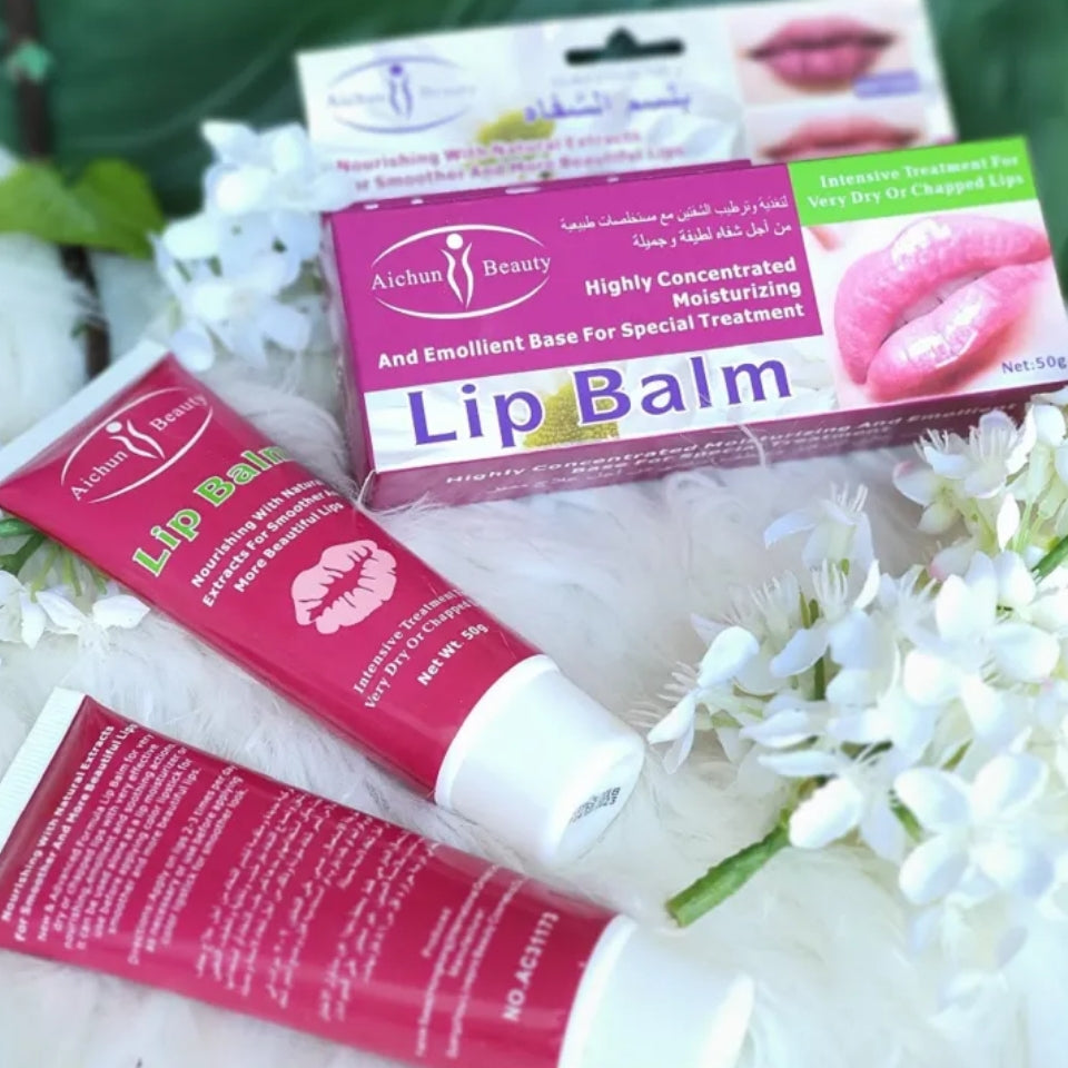 Lip Balm For Smoother Dry Chapped Lips With Natural Extracts Moisturizing and Emollient Gloss Base - Aichun Beauty
