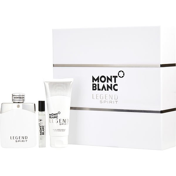 Mont Blanc Legend Spirit Men EDT 3 Piece Gift Set With ASB & Mini
