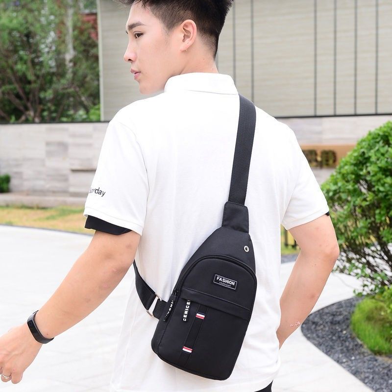 Men Fashion Multifunction Shoulder Bag Crossbody Bag On Shoulder Sling Bag Pack Messenger Pack Chest Bag For Male