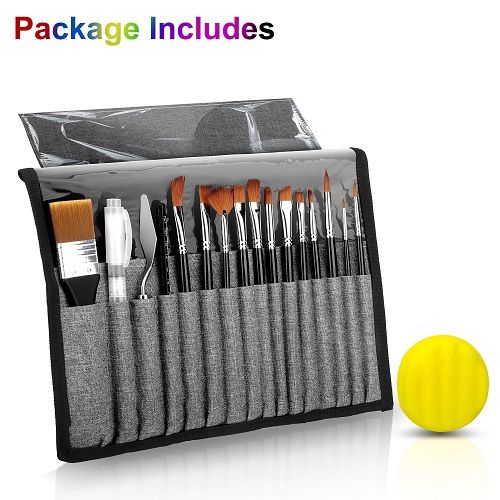 Paint Brushes Set, LEDream 18pcs Wooden Handles Artist Brushes with Art Brush Case for Oil Painting