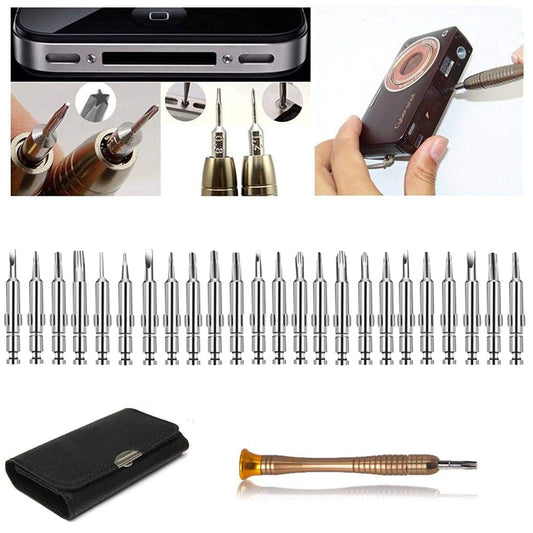 Leather Case 25 In 1 Torx Screwdriver Set Mobile Phone Repair Tool Kit Multitool Hand Tool