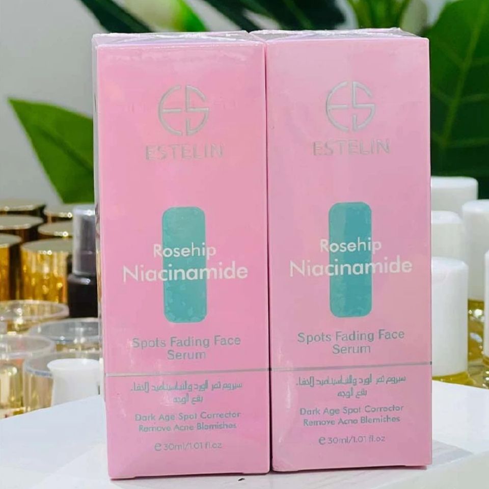 STELIN Rosehip Niacinamide Fade Spot Serum - 30ml Control Excessive Oil Clears Clogged Pores Refreshing And Hydrating Purifies And Softens Skin Face Serum 30ml
