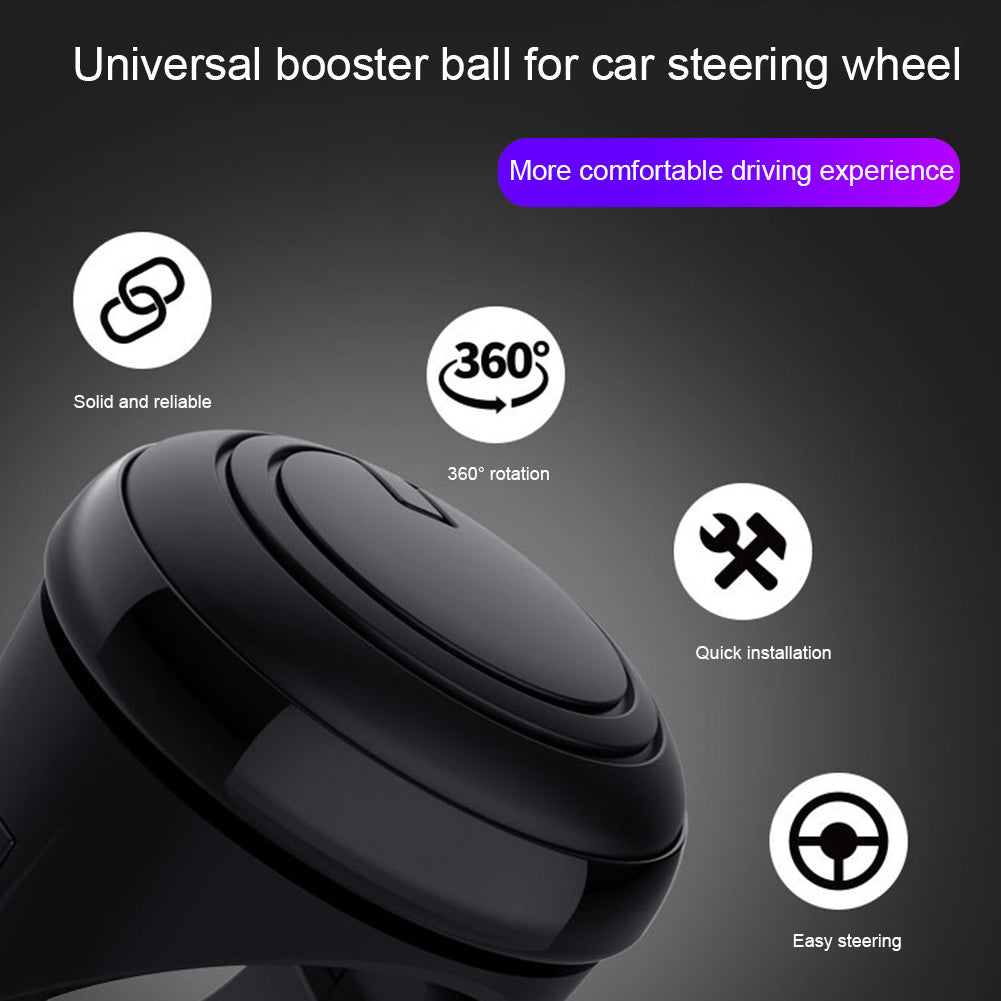 Turning Steering Wheel Booster Spinner Knob 360 Degree Rotation Metal Bearing Power Handle Ball Shaped