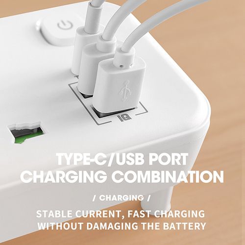 UK Plug AC Outlet Power Strip Multi-Use Wall Socket Universal Network Filter USB Charger Standalone Switch Light Adapter