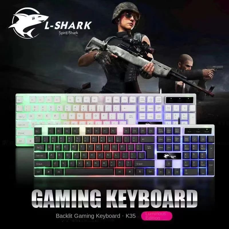 RichRipple Keyboard & Mouse Combos Backlit Gaming Keyboard And Mouse Rubber Russian Wired Keyboard Suitable For Gamers