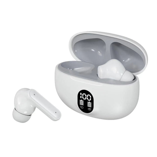 Wireless Earbuds Bluetooth Earphones HiFi Ear Buds Bass Stereo Bluetooth Headphones with ENC Noise Cancelling Mic IP7 Waterproof in Ear LED Display Charging Case Ear Buds for Pad Workout Sports