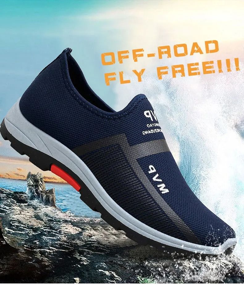 ASSKLO Men Shoes Loafers Anti Foot Odor Shoes Breathable Sneakers Driving Shoes Rubber Sole Light Mesh Walking Shoes Man Slip on Casual Shoe Shoe Flats Male Sports Shoes Canvas Shoes Cloth Shoes blue