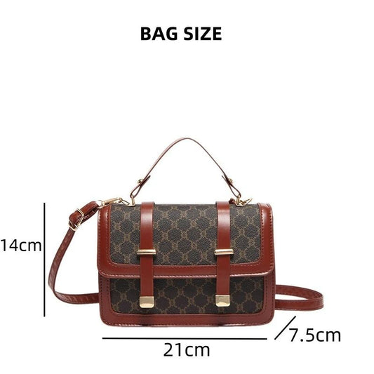 Mateamoda Stylish Monogram Print Boston Bag Crossbody Bag Handbag