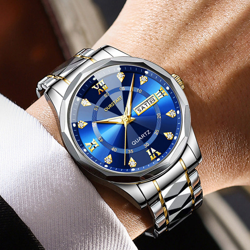 Fashion Business Watch Men Sports Mens Watch Top Brand Luxury Clock Male Quartz Wristwatch for Man Date Week