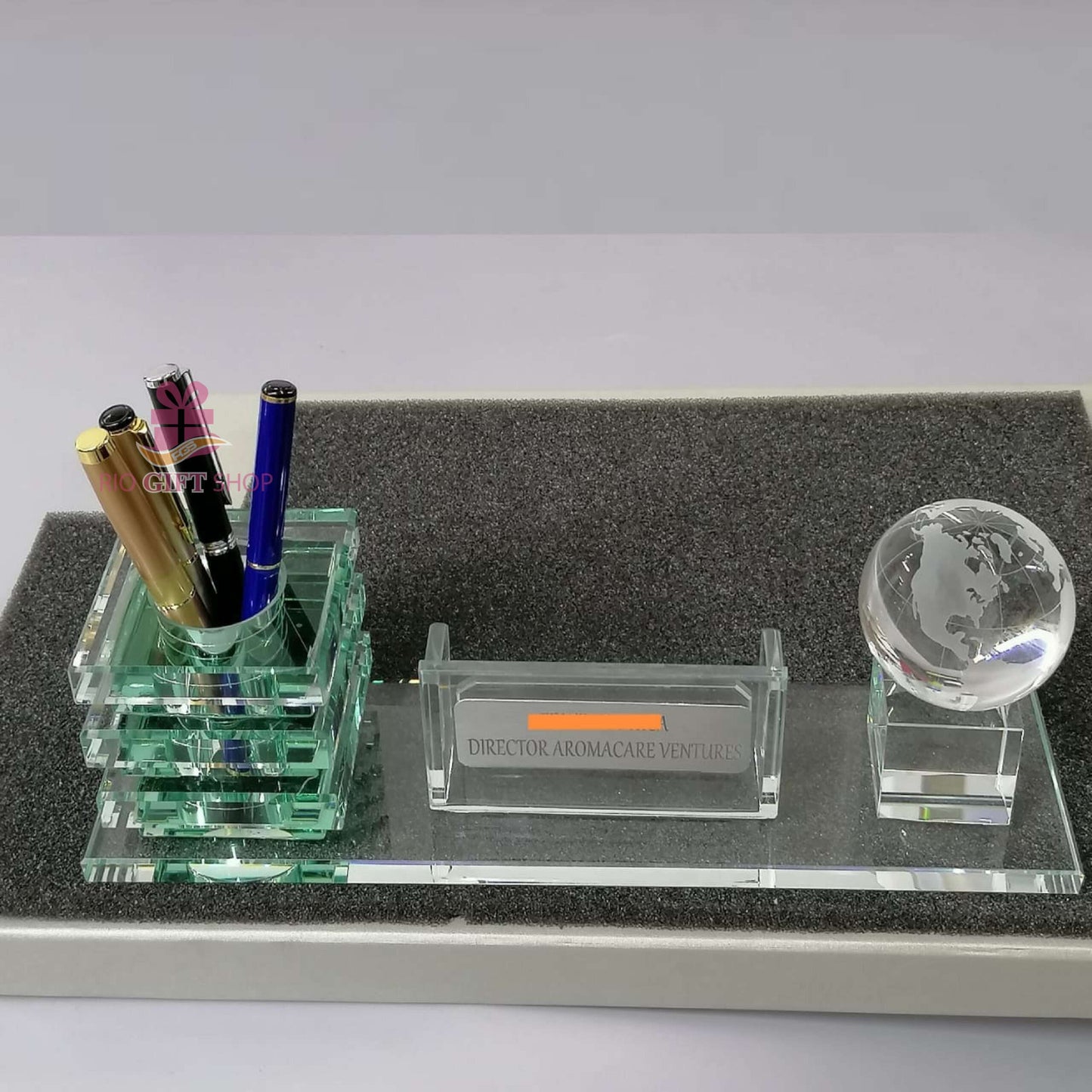 Office Desk Organizer/ Delivery and Engraving1
