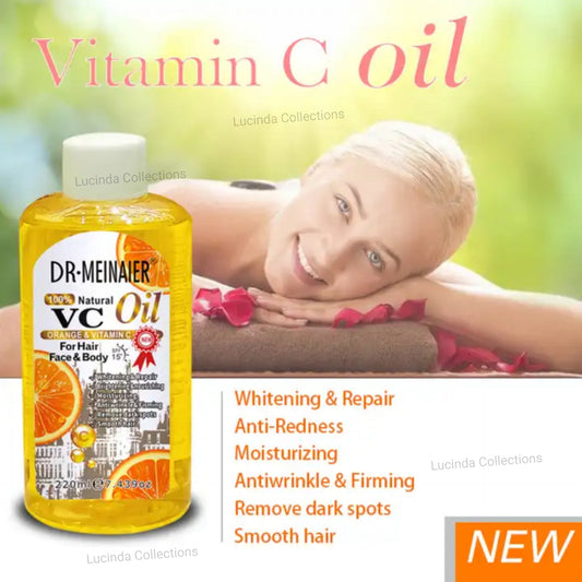 Dr. Meinaier Orange Vitamin C 100% Natural Oil For Body Face Hair - DR MEINAIER