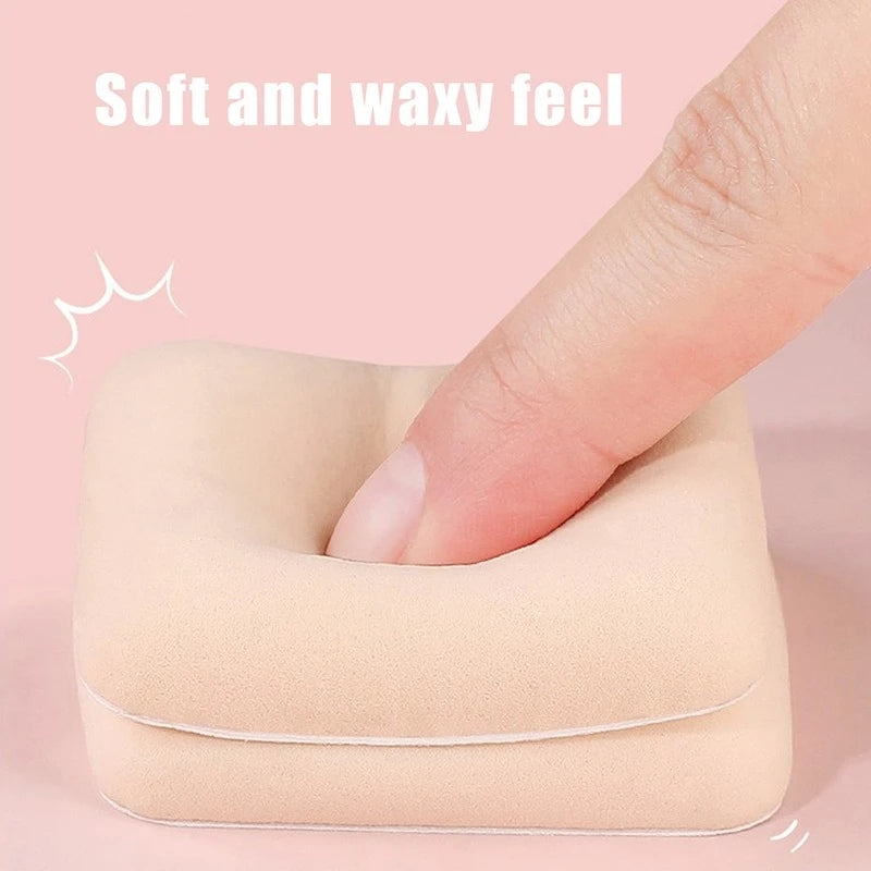 3 Pieces Dry Wet Usable Makeup Cosmetic Puff Sponge Cushion Puff for Foundation Powder Soft and Cute