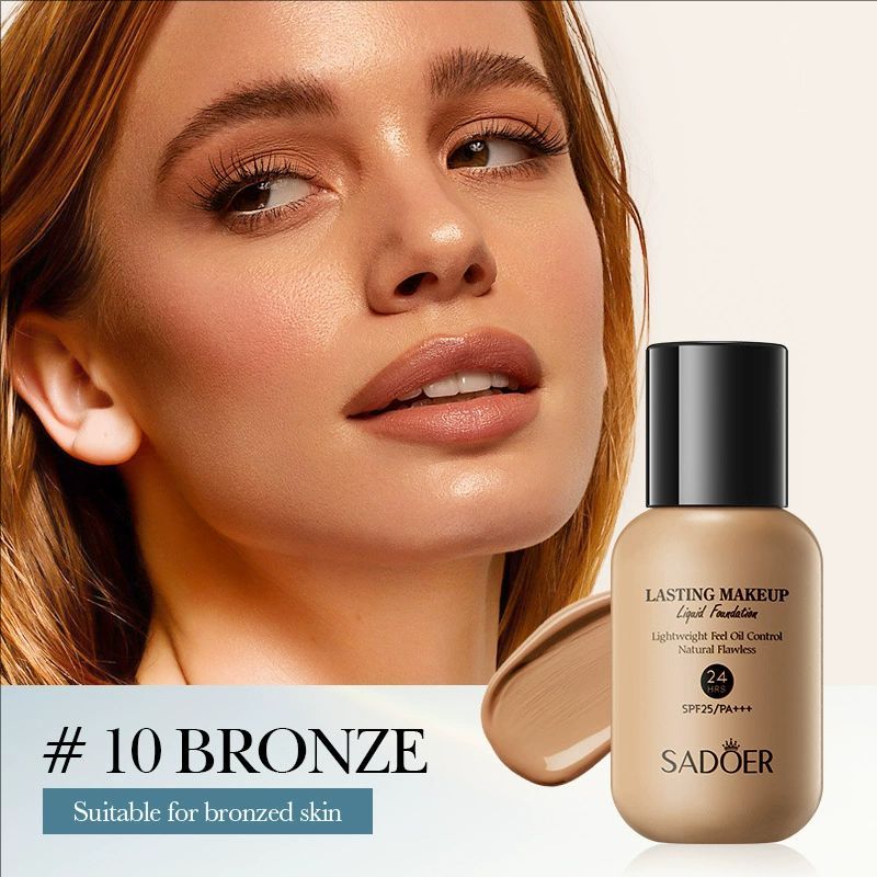 40ml SADOER Holding makeup liquid foundation natural lasting oil control is not easy to remove makeup concealer moisturizing dry skin bb cream for women moisturizing non-card powder