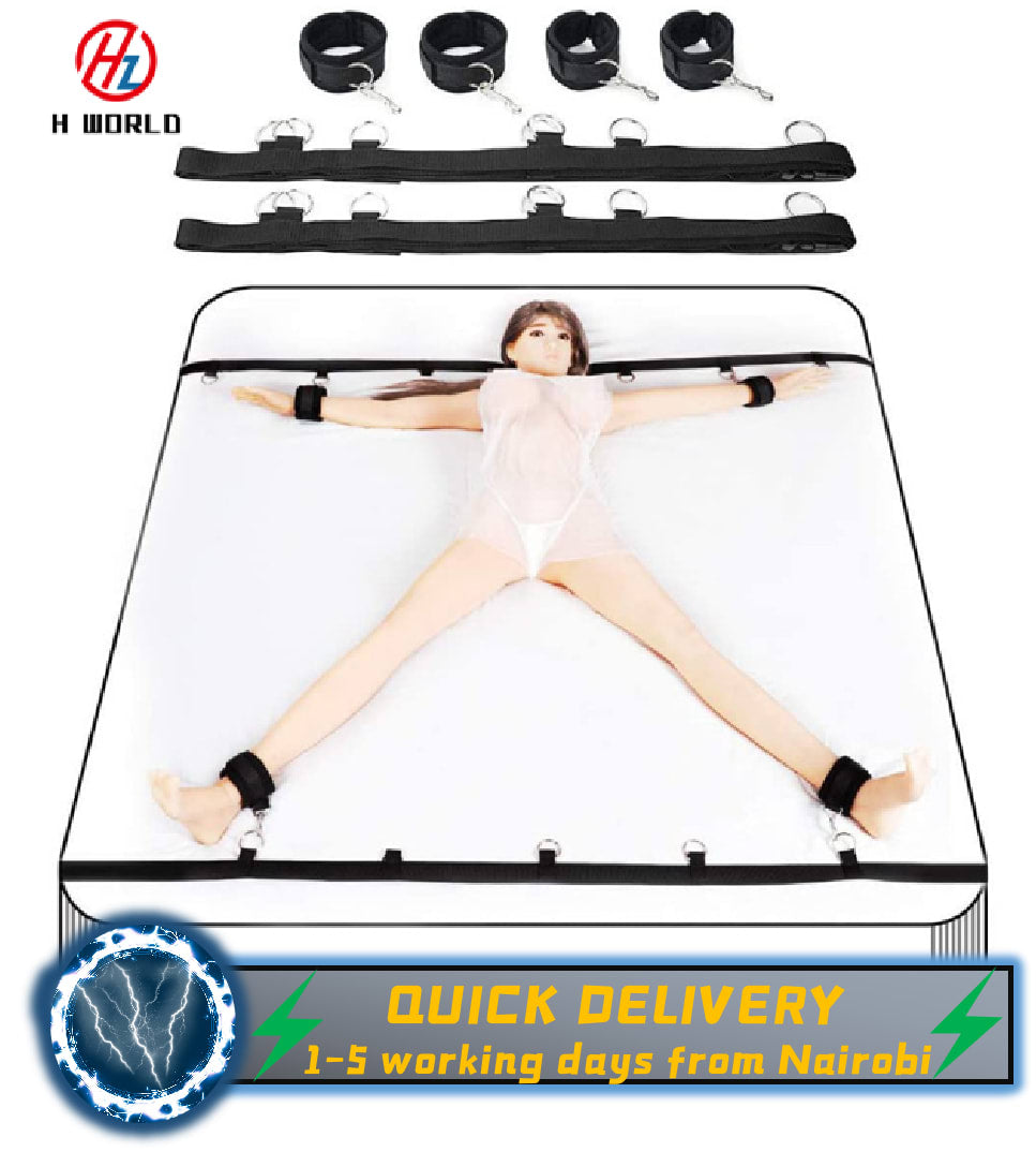 HW Fetish Bed Restraint for Sex,men sex toys women Sex Straps BDSM Toy   360 Beauty Scents