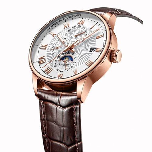 New Arrivals 2025 Men Watches Fashion Top Luxury Luminous Calendar Men's Sport Watch Quartz Male Wristwatch Moon Phase Leather Strap Wrist Watch Date Watches Man clock