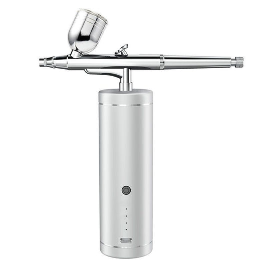 Airbrush Kit, Airbrush Spray Gun with Air Compressor Kit, Rechargeable Handheld Paint Airbrush Gun for Makeup, Cake Decor