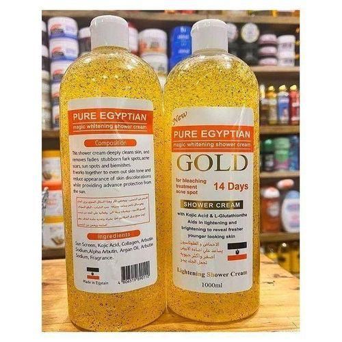 Pure Egyptian Gold magic whitening shower cream gel -1000m