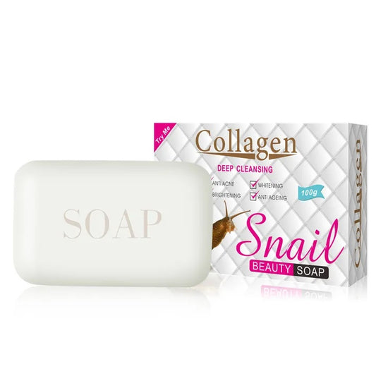 Collagen Deep Cleansing Snail Beauty Soap - Brightening, Anti-Ageing, Whitening, Anti Acne