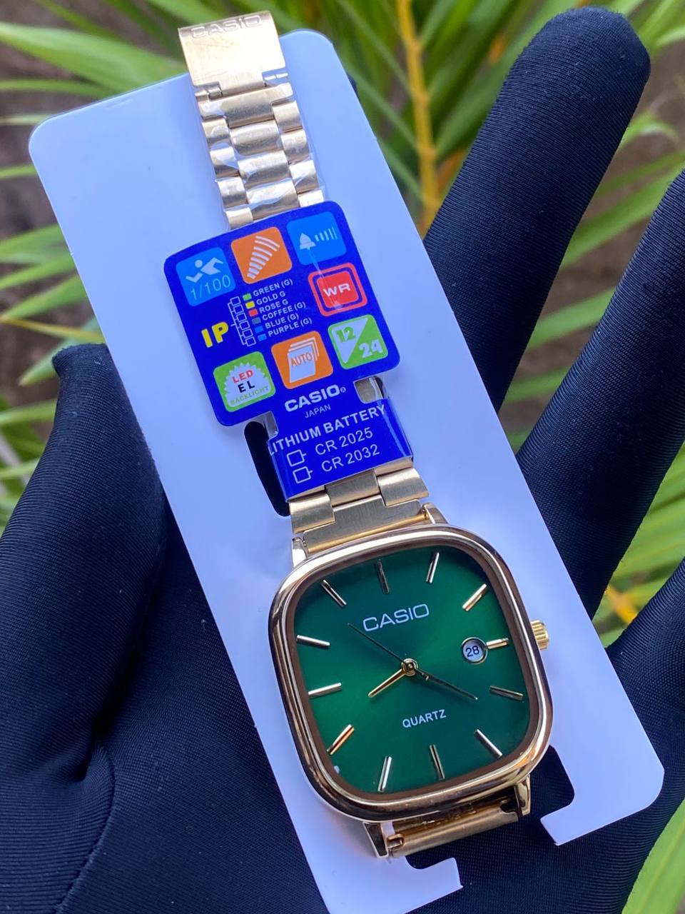 CASIO SQUARE UNISEX DATE DISPLAY WATER RESISTANT BATTERY POWERED CASIO BRANDED BOX