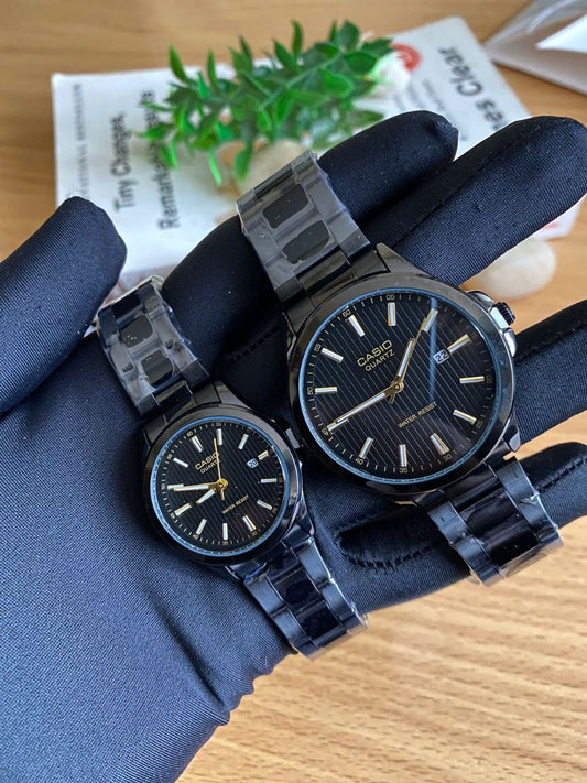 CASIO COUPLE SINGLE PIECES A PAIR WATER RESISTANT DATE DISPLAY