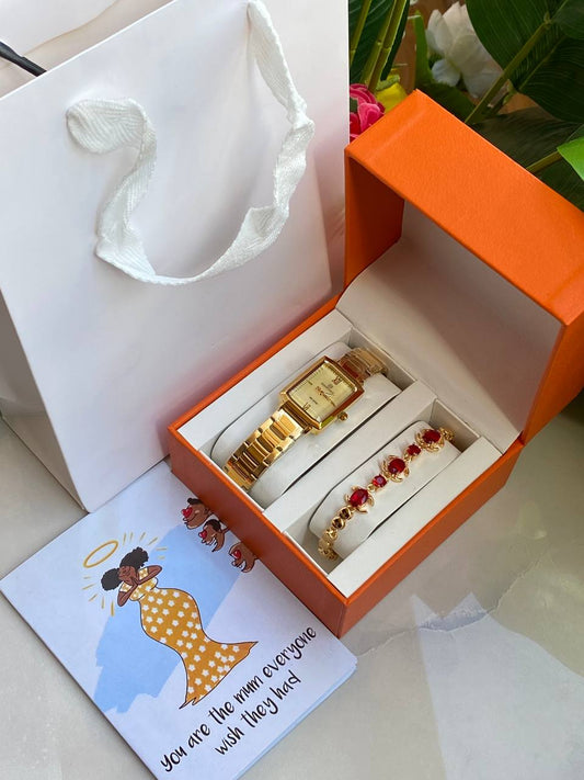 MOTHERS DAY GIFT PACK🦳 WATCH BRACELET CARD,BOX AND BAG ENGRAVING SERVICES FROM AND ENQUIRIES