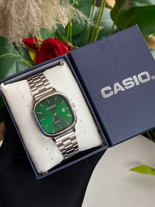 CASIO UNISEX WATCH DATE DISPLAY STAINLESS STEEL WATER RESISTANT BATTERY POWERED CASIO BRANDED BOX ENQUIRIES