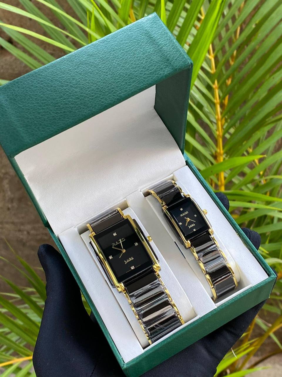 RADO JUBILE COUPLE RADO JUBILE SINGEL CERAMIC FINISH TUNGSTEN STEEL BAND SCRATCH PROOF WATER SEALED BATTERY POWERED ENGRAVING SERVICES AND ENQUIRIES 0725934420