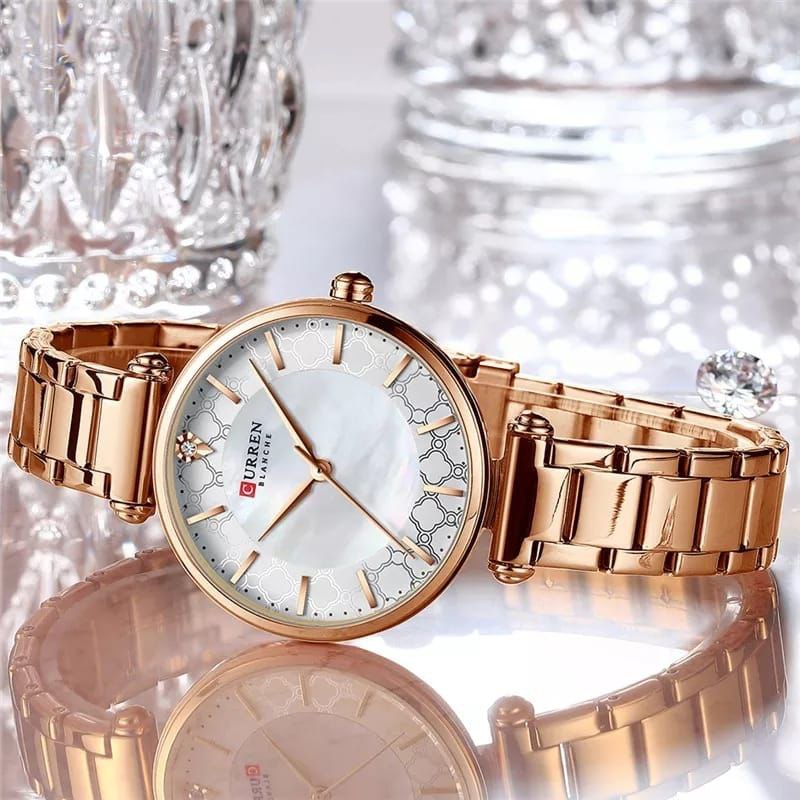 LADIES CURREN 9072L BLUE ROSE GOLD